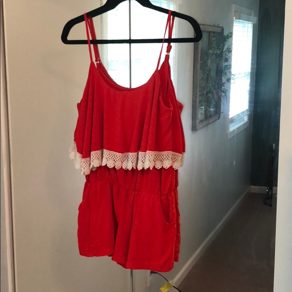 Red romper